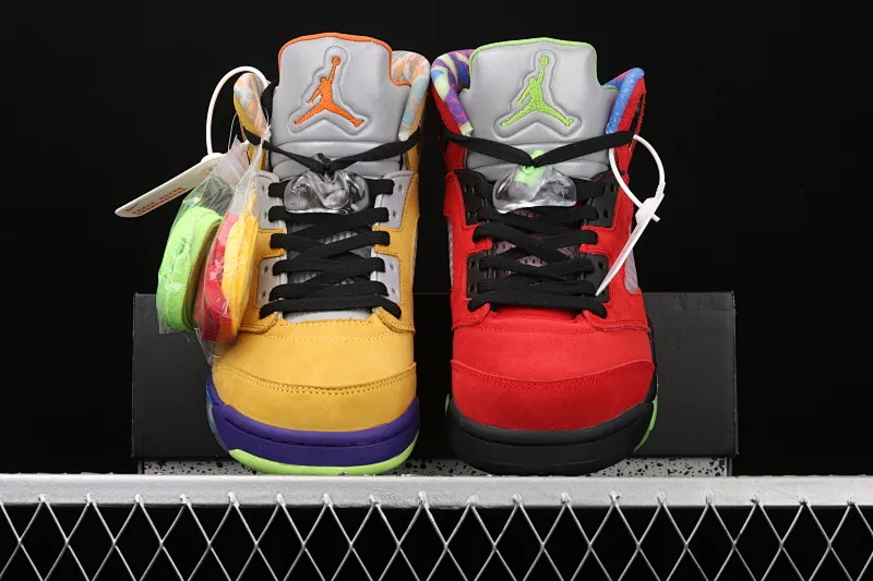 All categories Air Jordan Jordan series basketball shoes Air Jordan 5 J version Air Jordan 5 "What The" AJ5 Joe 5 red and yellow mandarin duck CZ5725-700